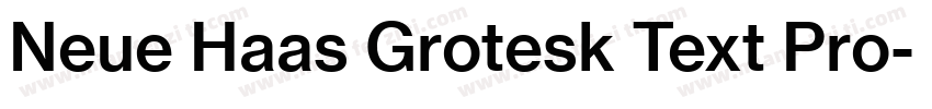 Neue Haas Grotesk Text Pro字体转换